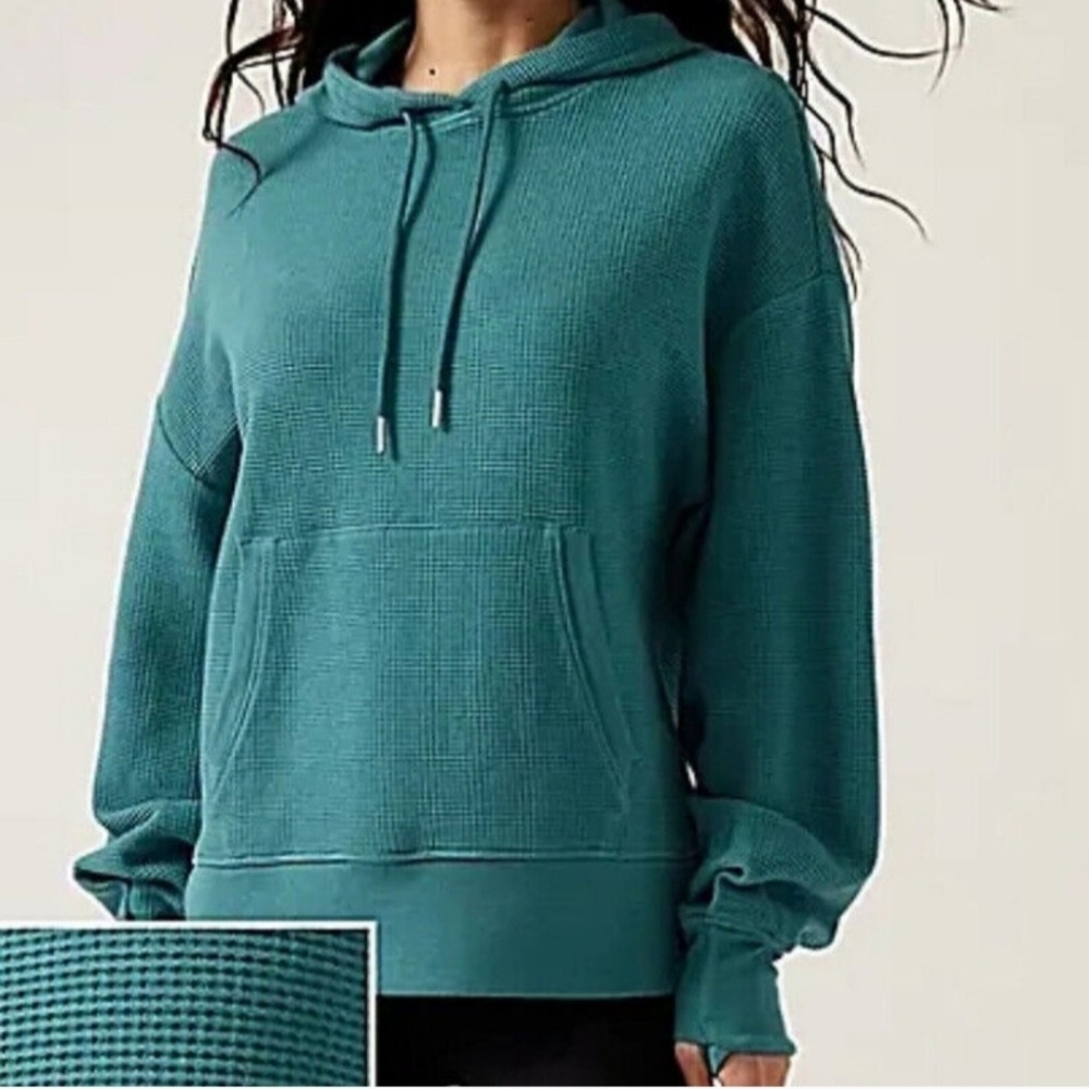Athleta Balance Waffle Knit Hoodie XL TALL
